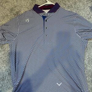 Greyson Men's Polo with Blue and Burgundy Accents
